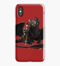 toothless with hiccup iPhone Case