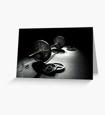 Olympic Weight Training Greeting Card