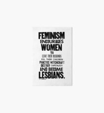 Feminism in Black & White Art Board