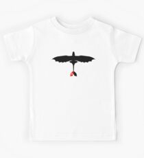 How to Train Your Dragon - Night Fury - Toothless Silhouette Kids Tee