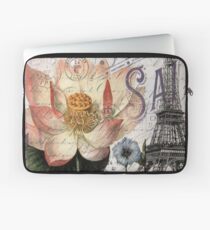 moderner Pariser Pariser Blume Paris Eiffelturm Laptoptasche