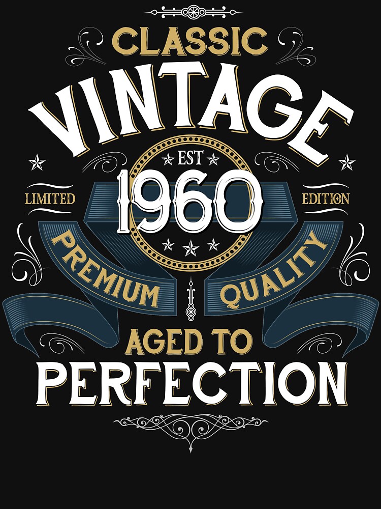 Download "Classic Vintage Aged to Perfection 1960 T-shirt" Tank Top ...