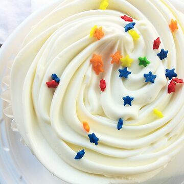 Artwork thumbnail, Vanilla Stars and Swirls - Cupcake Lovers - Gift for Baker - Food Blogger Present by OneDayArt