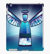 Angel In Blue Stained Glass iPad Case/Skin