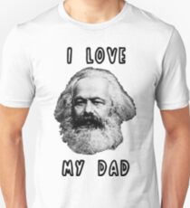 Ich liebe meinen Vater Karl Marx Slim Fit T-Shirt