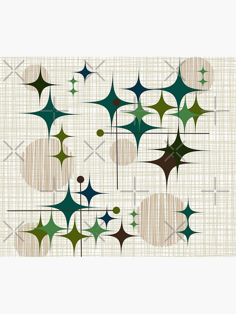 Eames Era Starbursts and Globes 1 (bkgrnd) by Makanahele