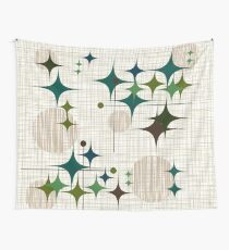 Eames Era Starbursts and Globes 1 (bkgrnd) Wall Tapestry