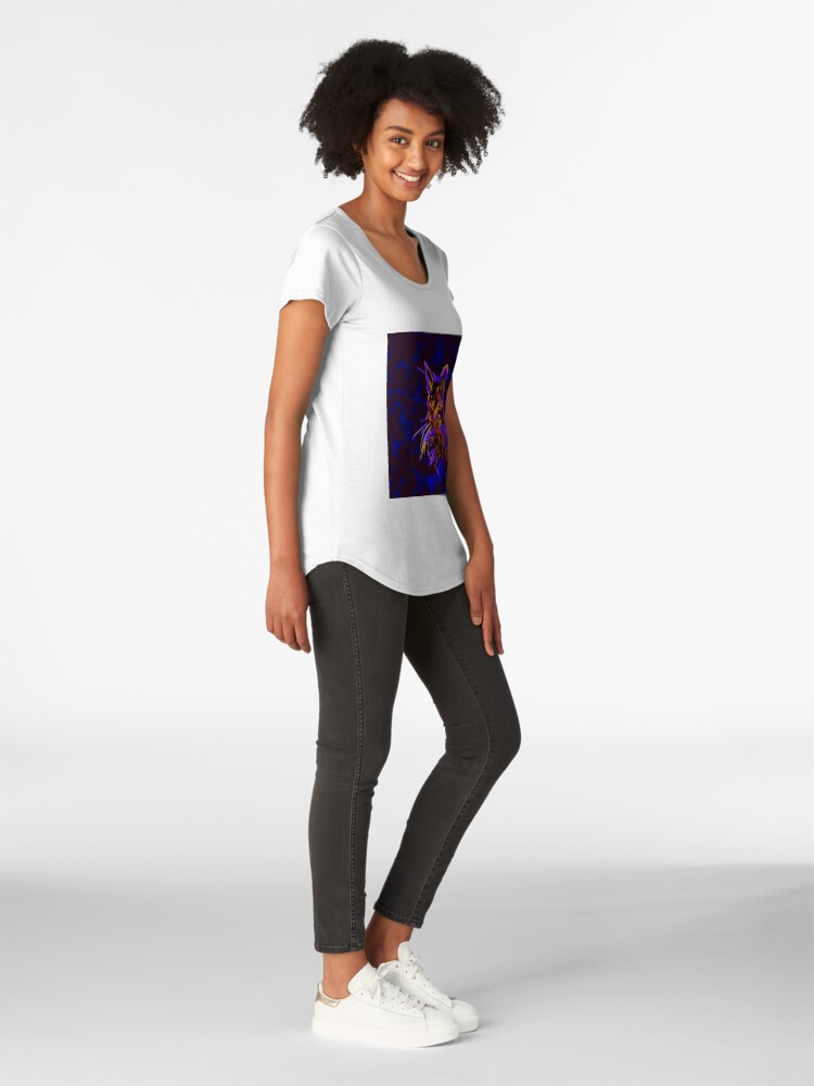Alternate view of Cat Premium Scoop T-Shirt
