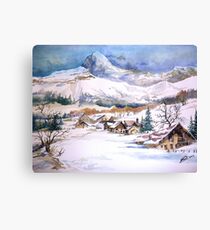 snow scene Canvas Print