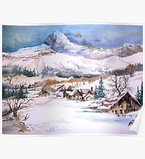 snow scene Poster