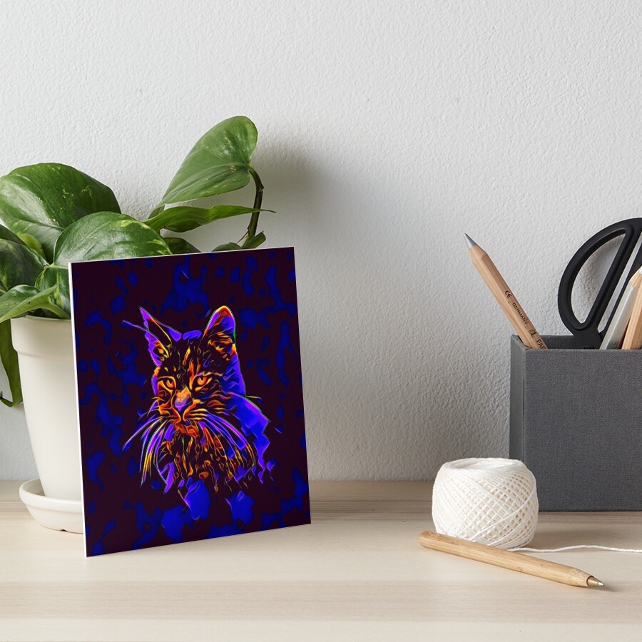 Cat Art Board Print