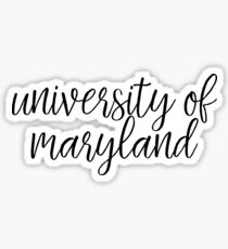 University of Maryland Sticker