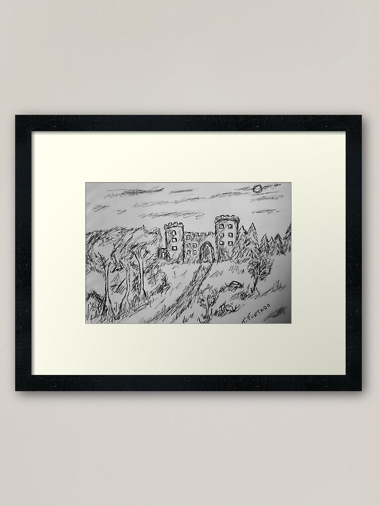 Alternate view of Castle Framed Art Print