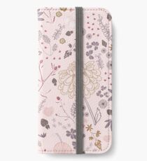 Vinilo o funda para iPhone Campo de flores en rosa y morado