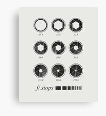 f/ stops Canvas Print