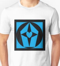 Black and blue Geometric Designs Unisex T-Shirt