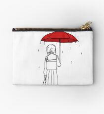 Lonely girl in the rain Studio Pouch
