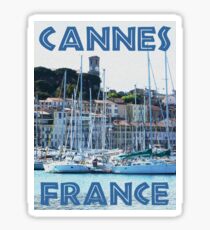 Cannes, France - Waterfront and Old Town Sticker