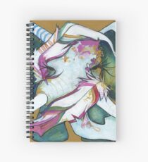 ELEPHANT FEATHERS GOLD and GREEN Spiral Notebook