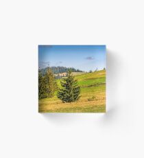 mountain rural area in late springtime Acrylic Block