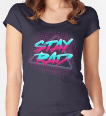 Stay Rad Women's Fitted Scoop T-Shirt