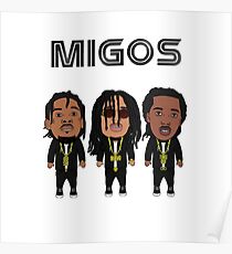 Migos Caricature Poster
