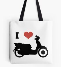 i love scooters funny gift idea Tote Bag