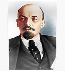 Lenin-Porträt Poster