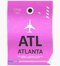 Atlanta airport code Poster