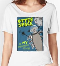 Octo Otter Space Comic Robot Super Hero Design Women's Relaxed Fit T-Shirt