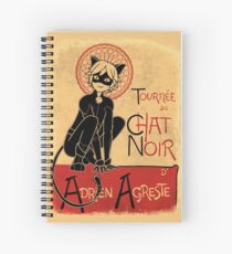 Tournee du Chat Noir Spiral Notebook