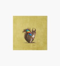 Squirrel with lollipop Art Board