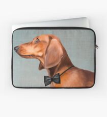 Herr Dackel Portrait Laptoptasche