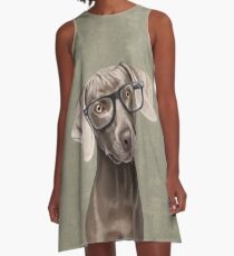 Mr Weimaraner A-Line Dress