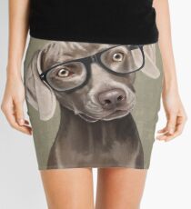 Mr Weimaraner Mini Skirt