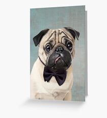 Mr Pug Greeting Card