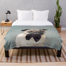 Herr Pug Fleecedecke