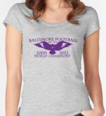 BALTIMORE FOOTBALL T-SHIRT Women's Fitted Scoop T-Shirt