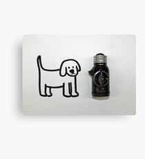 Dog + Fire Hydrant Canvas Print