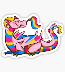 Pansexual Pride Flag Dragon (1st Edition) Sticker