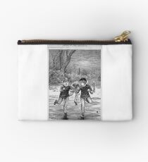 Ice skating on the pond Studio Pouch