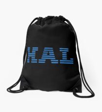Deep Blue Drawstring Bag