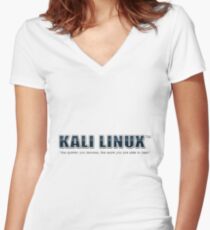 Kali Linux Women's Fitted V-Neck T-Shirt