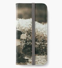 Cute girl with flowers field iPhone Wallet/Case/Skin