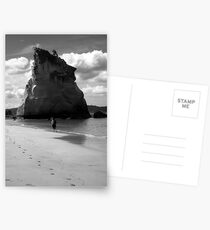Lone walker in the sand Postcards