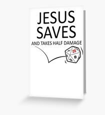 Jesus rettet Grußkarte