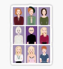 Gillian Anderson - Characters Sticker