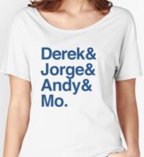 The Core Four - Yankees - Helvetica List Women's Relaxed Fit T-Shirt