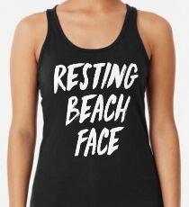 ruhendes Strandgesicht Tanktop für Frauen