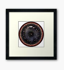 Observable Universe Logarithmic Illustration Framed Print